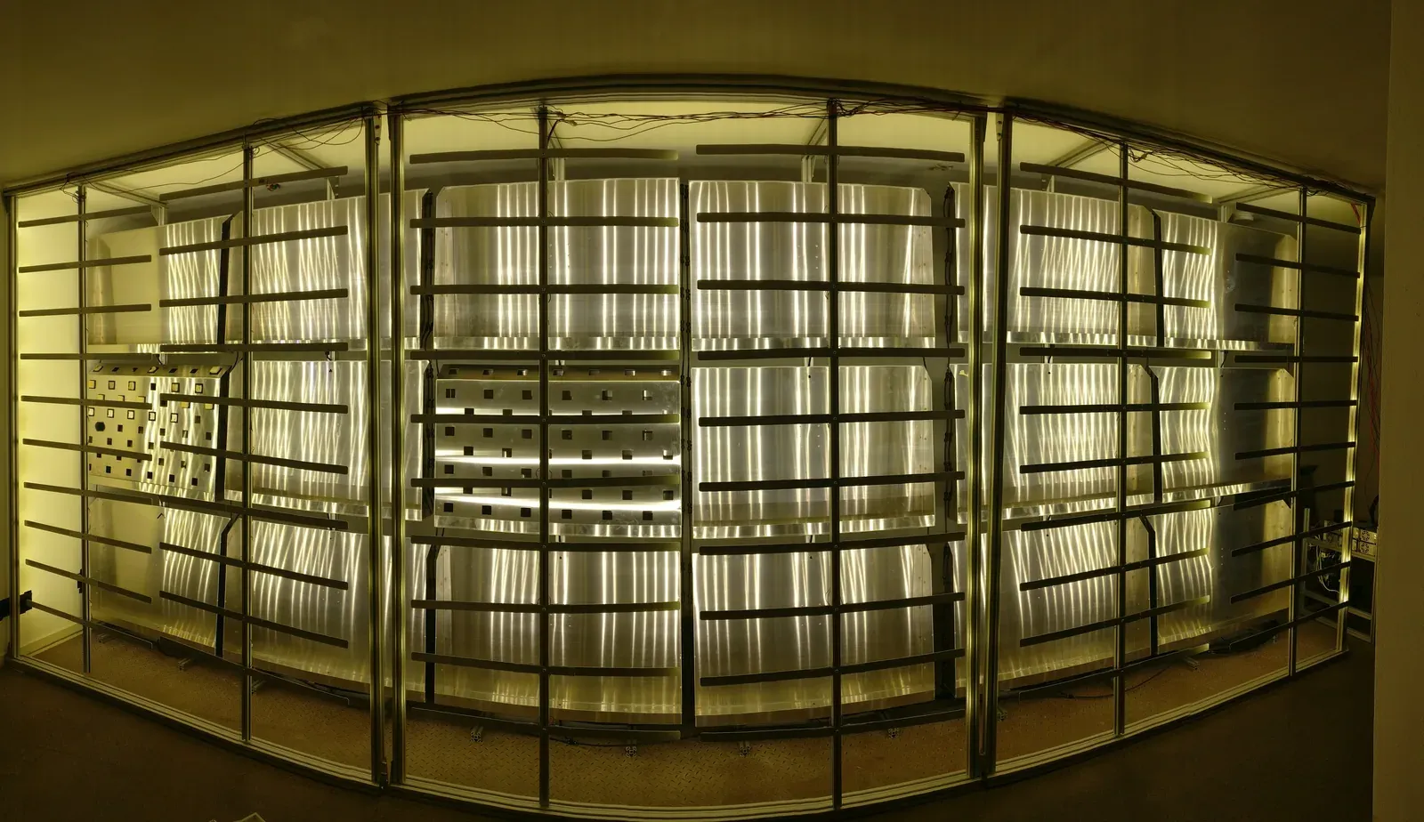 Wide view of the full installation